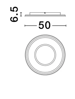 Plafon wewnętrzny HARDEMAN (LE44676) - Luces Exclusivas
