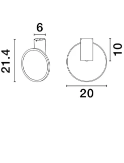 Plafon wewnętrzny TOLATA (LE44755) - Luces Exclusivas