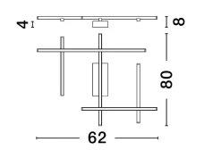 Plafon wewnętrzny TUMBES (LE44477) - Luces Exclusivas
