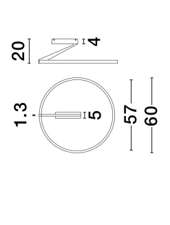 Plafon wewnętrzny ZUDANEZ (LE44772) - Luces Exclusivas