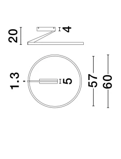 Plafon wewnętrzny ZUDANEZ (LE44776) - Luces Exclusivas