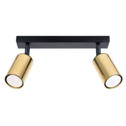 Plafon WINX 2 czarny/złoty (SL.1383) - Sollux Lighting