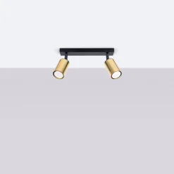 Plafon WINX 2 czarny/złoty (SL.1383) - Sollux Lighting