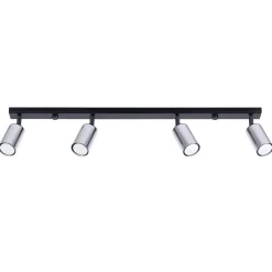 Plafon WINX 4L czarny/chrom (SL.1371) - Sollux Lighting