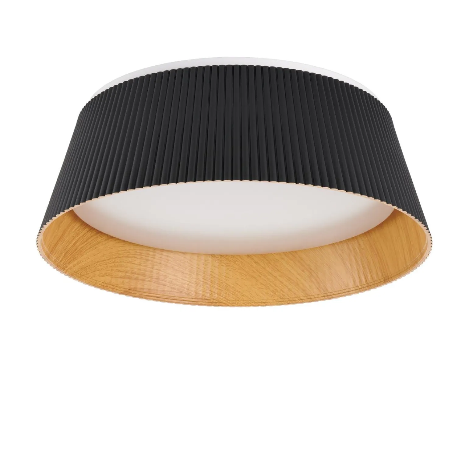 Plafon z efektownym kloszem FRILL LED czarny 45 cm (ST-DL6487-C-BK) - Step into Design