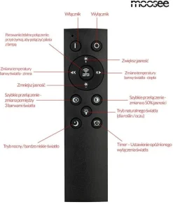 Plafon z pilotem i timerem MOOSEE CELLS 2 biała (MSE1501100502) - Moosee