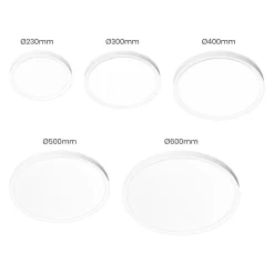 Plafon z regulowaną barwą światła MAQ 40W 3CCT Biały (ML1663) - Milagro