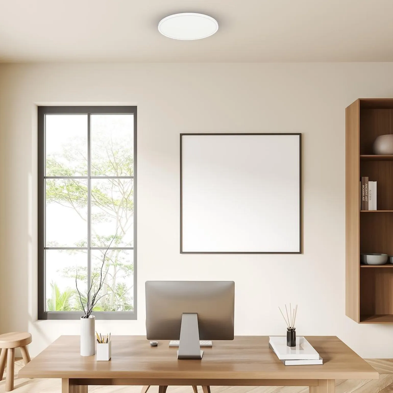 Plafon z regulowaną barwą światła MAQ 32W 3CCT Biały (ML1662) - Milagro