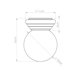 Plafon ZORI pomarańczowy IP44 (SL.1899) - Sollux Lighting