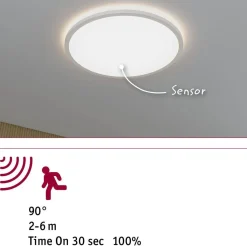 Plafoniera ATRIA SHINE LED Backlight z czujnikiem 22W okrągła 420mm 2300lm 4000K IP44 230V biały / tworzywo sztuczne (PL71185) - PAULMANN