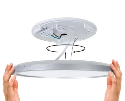 Plafoniera ATRIA SHINE LED Backlight z czujnikiem 11W okrągła 190mm 850lm 4000K IP44 230V biały / tworzywo sztuczne (PL71183) - PAULMANN