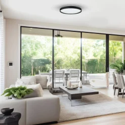 Plafoniera RINGO z pilotem i kolorowym światłem RGB 36W Ø390 mm (ML9965) - Milagro