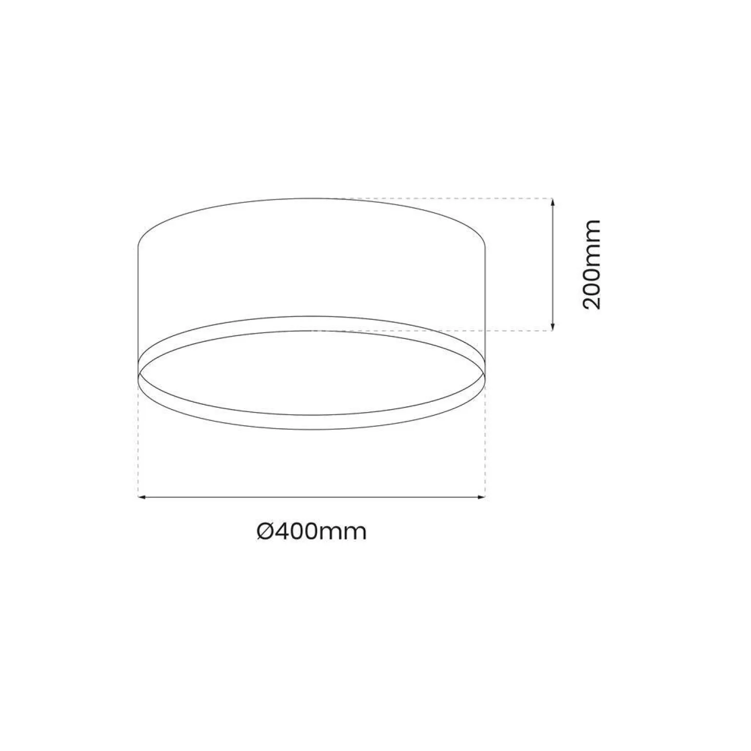 Plafoniera RONDO BLACK 18W LED (ML7070) - Milagro