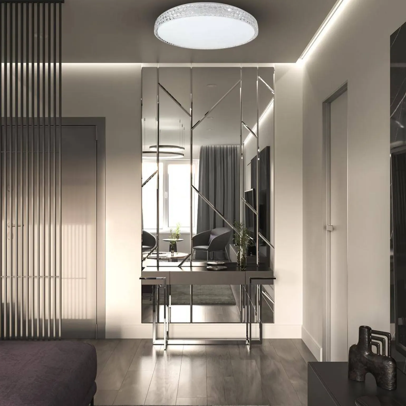 Plafoniera SHINY CLEAR Ø49 cm (ML8499) - Milagro