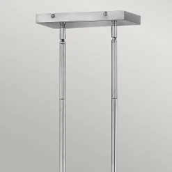 Podłużna lampa wisząca Ensemble - 6 źródeł światła - Polerowany nikiel (QN-ENSEMBLE6-PN) - Quintiesse