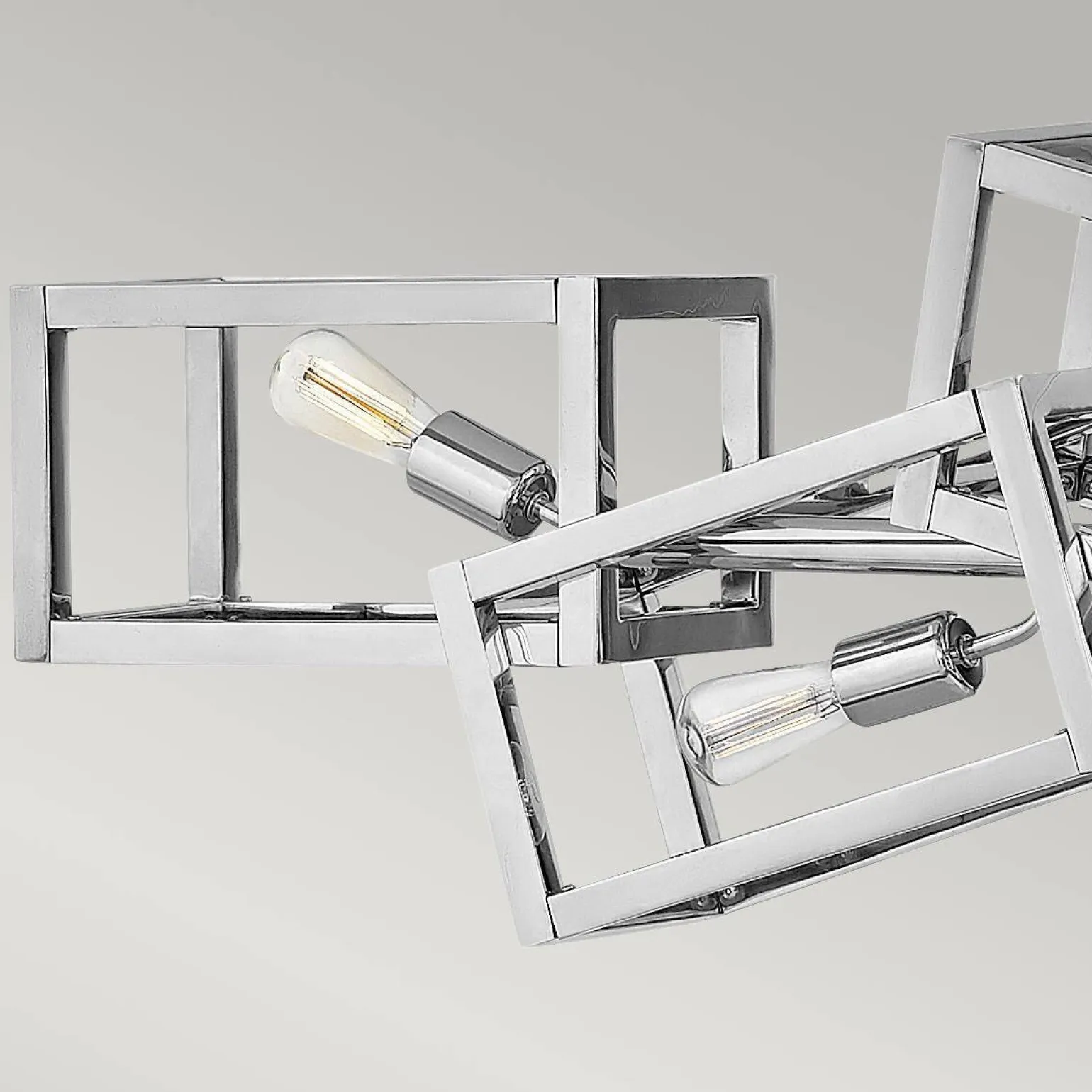 Podłużna lampa wisząca Ensemble - 6 źródeł światła - Polerowany nikiel (QN-ENSEMBLE6-PN) - Quintiesse