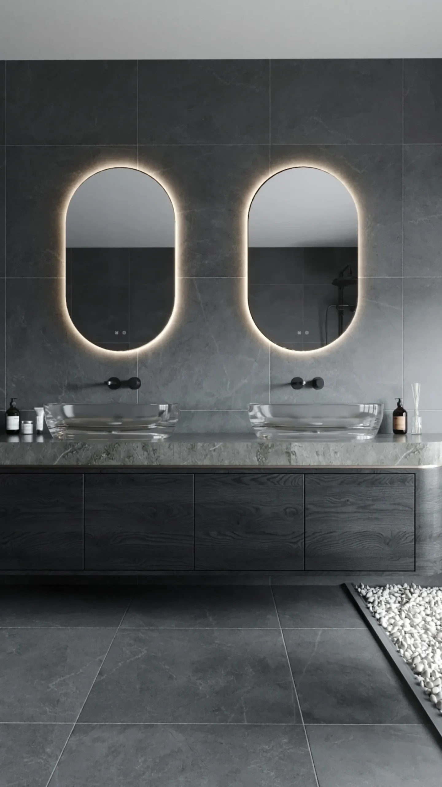 Podświetlane,ściemnialne lustro MAXLIGHT W0388 MIRROR 60x100 cm