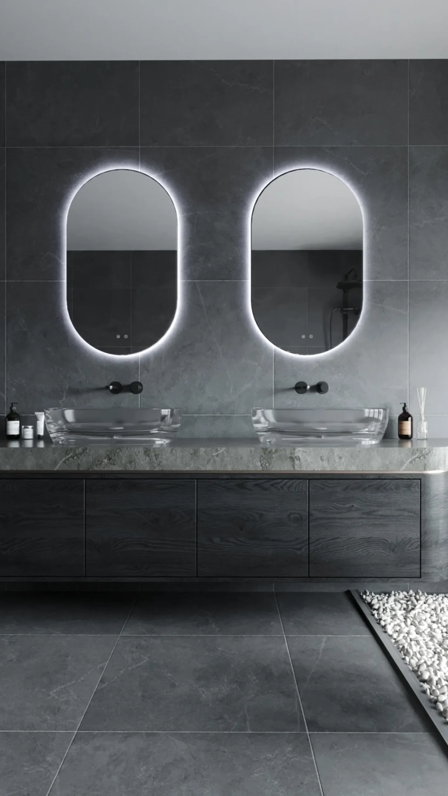 Podświetlane,ściemnialne lustro MAXLIGHT W0388 MIRROR 60x100 cm