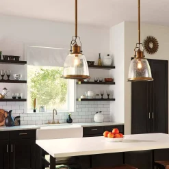 Pojedyncza lampa wisząca Hobson (FE-HOBSON-P-M-AB) - Elstead Lighting