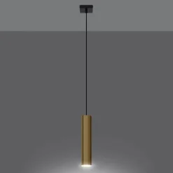 Pojedyncza Lampa Wisząca LAGOS 1 złoty połysk (SL.1200) - Sollux Lighting