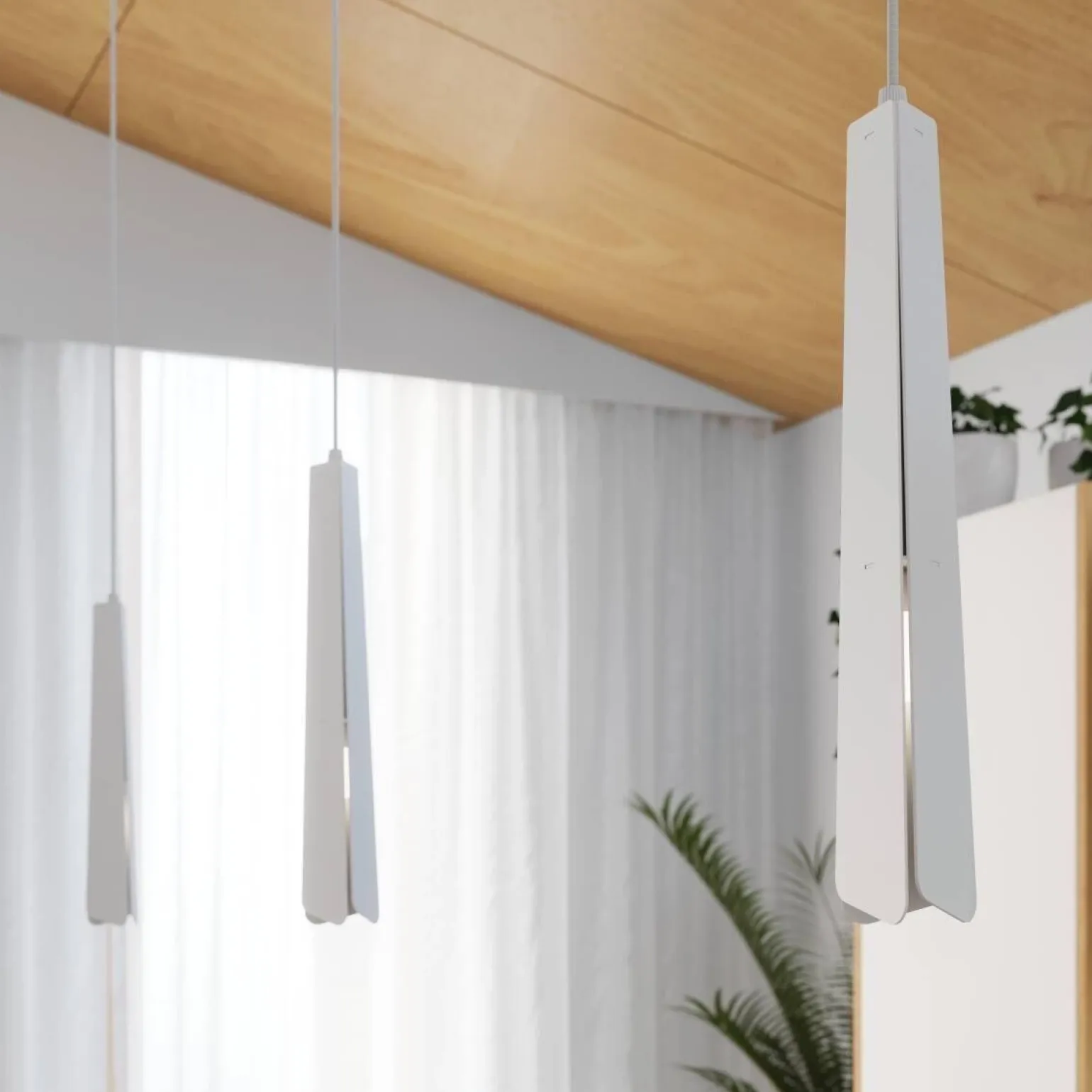 Pojedyncza lampa wisząca nad wyspę kuchenną PRYSM 1 biała (SL.1397) - Sollux Lighting