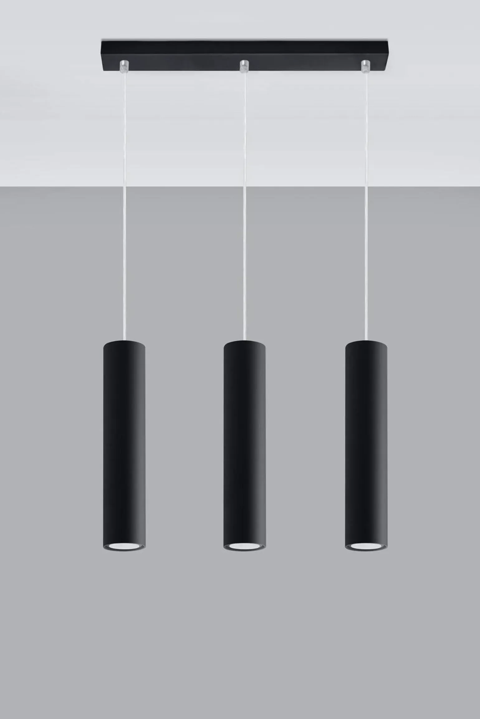 Potrójna Lampa wisząca LAGOS 3 czarny (SL.0329) - Sollux