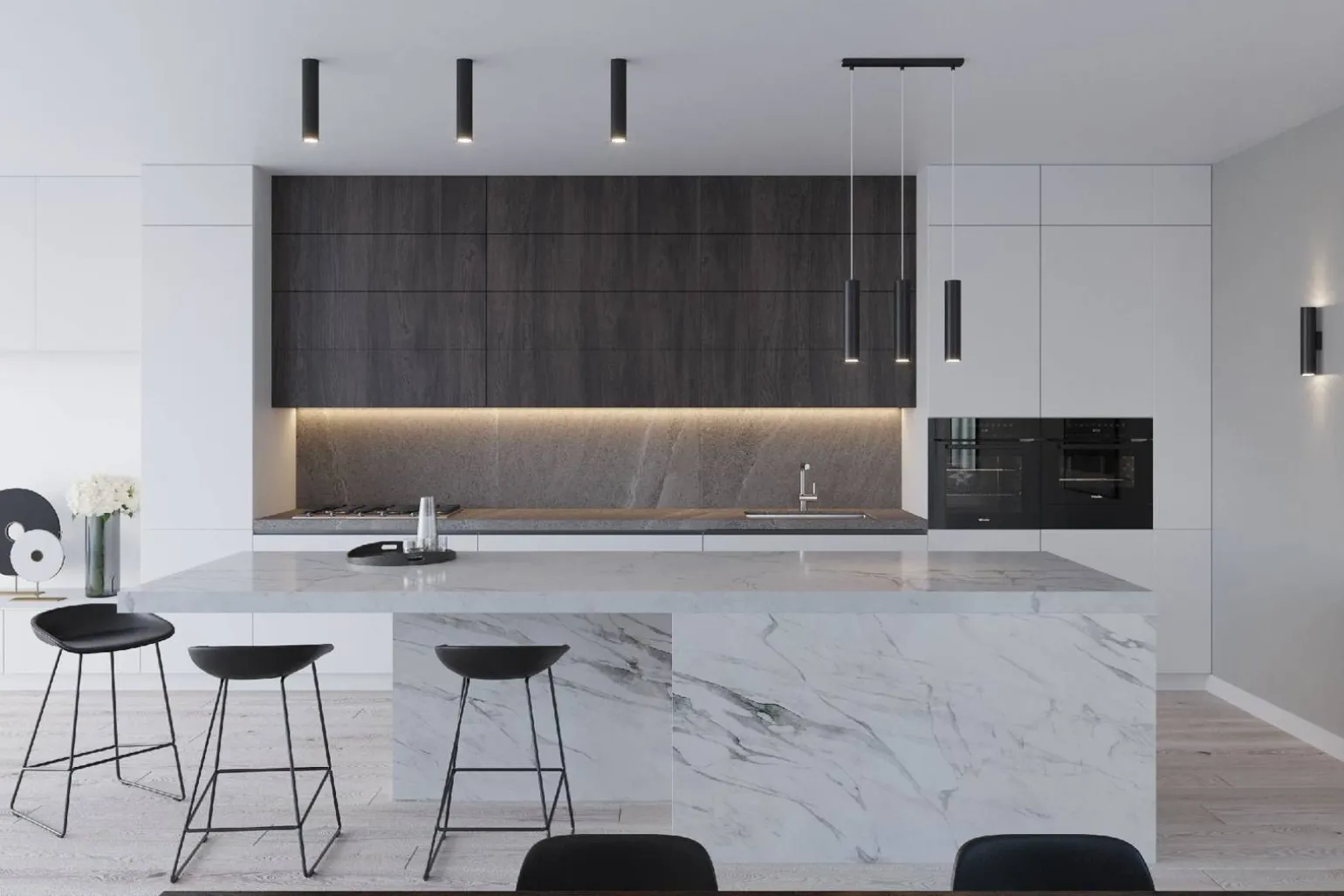 Potrójna Lampa wisząca LAGOS 3 czarny (SL.0329) - Sollux