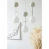 Potrójna lampa wisząca OIO A 3P biała z mosiądzem (OIP331P3) - Ummo