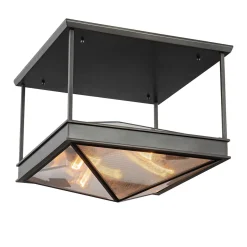 Półplafon Cairo - 4 źródła światła - Miejski brąz (QN-CAIRO-SF-UBZ-CR) - Quintiesse