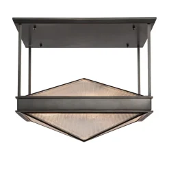 Półplafon Cairo - 4 źródła światła - Miejski brąz (QN-CAIRO-SF-UBZ-CR) - Quintiesse