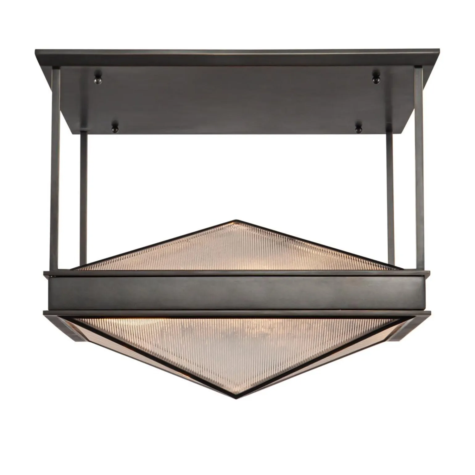 Półplafon Cairo - 4 źródła światła - Miejski brąz (QN-CAIRO-SF-UBZ-CR) - Quintiesse