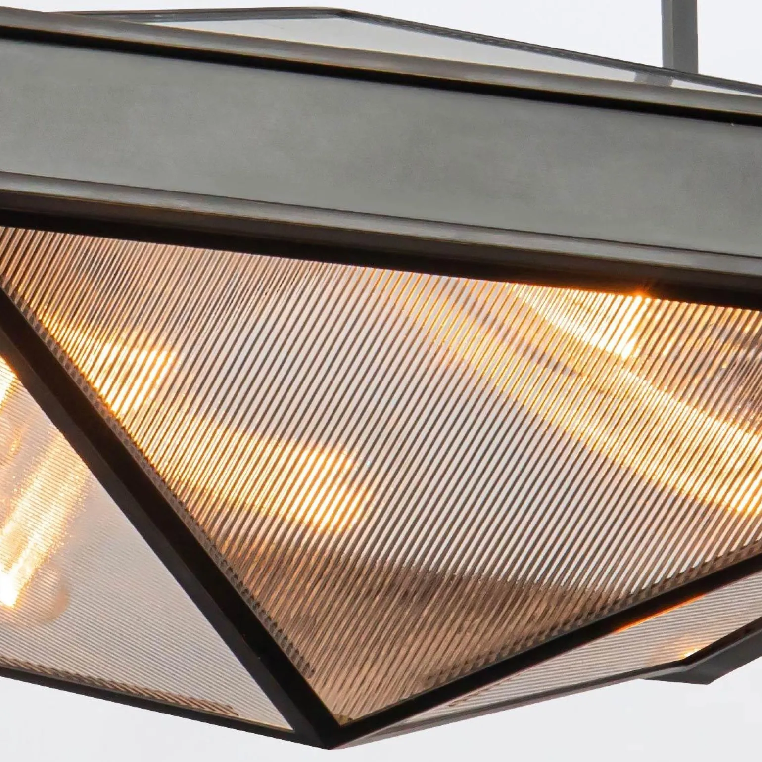 Półplafon Cairo - 4 źródła światła - Miejski brąz (QN-CAIRO-SF-UBZ-CR) - Quintiesse