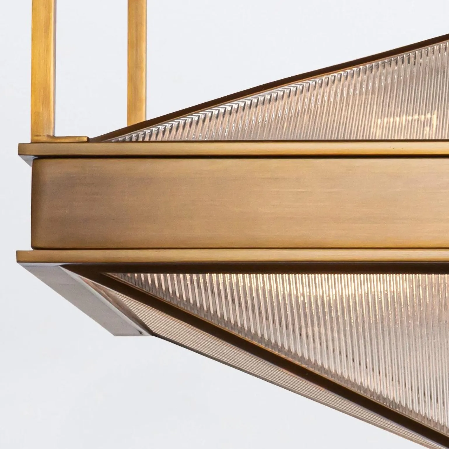 Półplafon Cairo - 4 źródła światła - Vintage mosiądz (QN-CAIRO-SF-VBS-CR) - Quintiesse