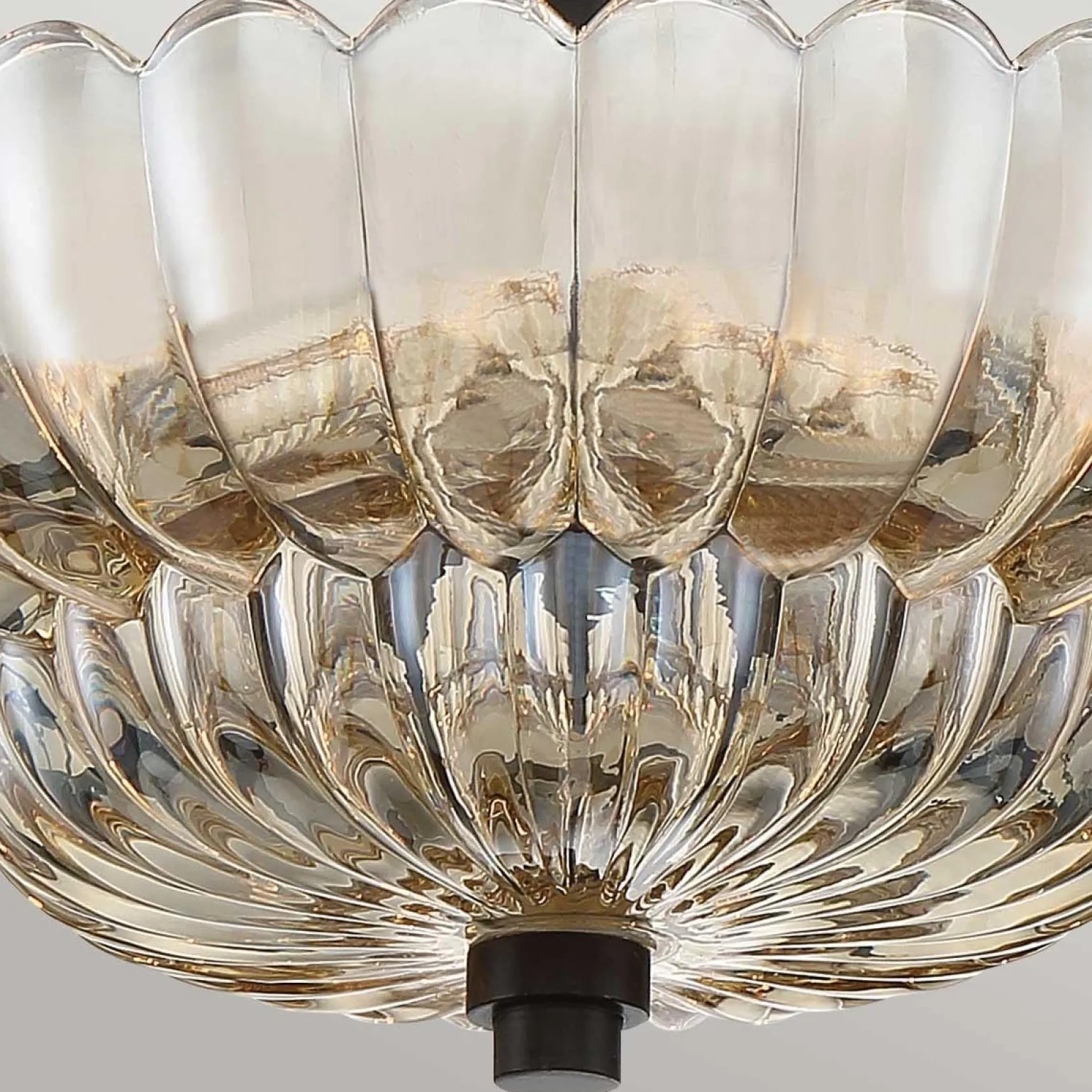 Półplafon Whitecap - 3 źródła światła - Kakaowy brąz (QZ-WHITECAP-SF-S) - Elstead Lighting