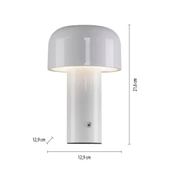 Przenośna, ładowalna lampa AGNES biała (19190-16) - Paul Neuhaus