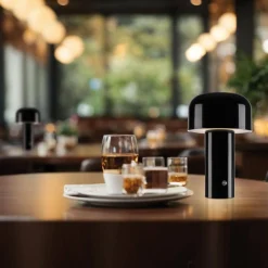 Przenośna, ładowalna lampa AGNES czarna (19190-18) - Paul Neuhaus