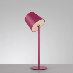 Przenośna, ładowana lampa stołowa BOTERIA RÓŻOWY (19251-87) - Paul Neuhaus