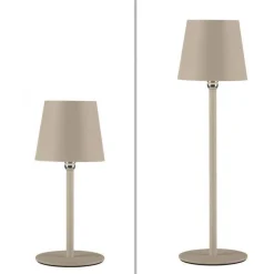 Przenośna, ładowana lampa stołowa BOTERIA PIASKOWY (19251-39) - Paul Neuhaus