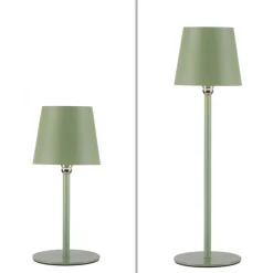 Przenośna, ładowana lampa stołowa BOTERIA ZIELONY (19251-43) - Paul Neuhaus