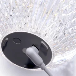 Przenośna lampa stołowa ładowana USB LED Marni - Naturalny mosiądz (QN-MARNI-TL-S-NBR) - Quintiesse