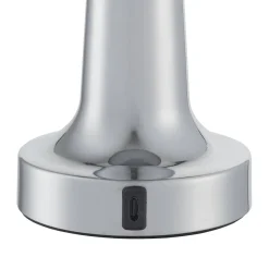 Przenośna lampa z dotykowym włącznikiem TAVOLO A srebrna 21 cm (ST-8127T/A SILVER) - Step into Design