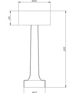 Przenośna lampa z dotykowym włącznikiem TAVOLO A srebrna 21 cm (ST-8127T/A SILVER) - Step into Design