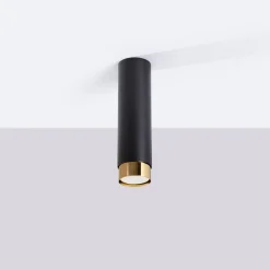 Punktowa lampa sufitowa NERO 22,5 czarny/złoty (SL.1411) - Sollux Lighting