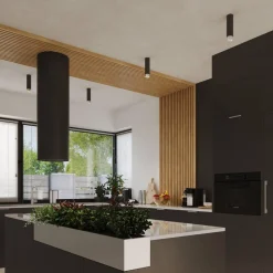 Punktowa lampa sufitowa NERO 22,5 czarny/chrom (SL.1409) - Sollux Lighting