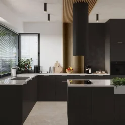 Punktowa lampa sufitowa NERO 12,5 czarny/chrom (SL.1408) - Sollux Lighting