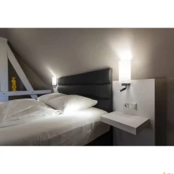 QUADRASS SPOT, lampa ścienna natynkowa LED indoor ze spotem LED i oprawą żarówki E27, kolor czarny (1003428) - SLV