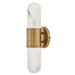 Średni kinkiet LED Ibiza - Klasyczny mosiądz (QN-IBIZA-M-HB) - Quintiesse