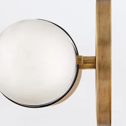 Średni kinkiet LED Ibiza - Klasyczny mosiądz (QN-IBIZA-M-HB) - Quintiesse