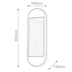 Średni kinkiet LED Palais - Vintage mosiądz (QN-PALAIS-W-M-VBS) - Quintiesse