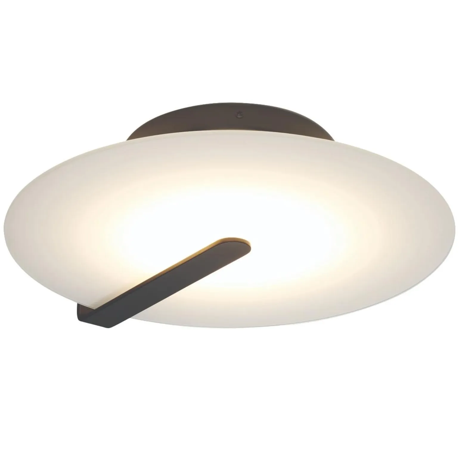 Średni plafon / kinkiet Nuvola - Matowa czerń (QN-NUVOLA-F-M-BK) - Quintiesse